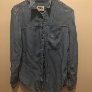 Anthro denim top